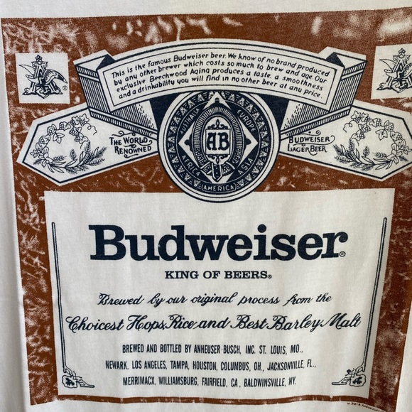 Budweiser Beer Ad 90’s Graphic Tee - Picture 8 of 9